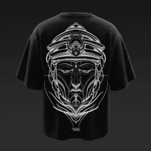 Enlightenment Buddha Oversized Black T-shirt