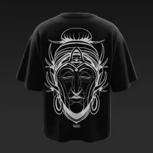 Alienated Buddha Oversized Black T-shirt