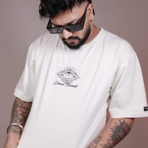 Cosmic firewall Oversized White T-shirt